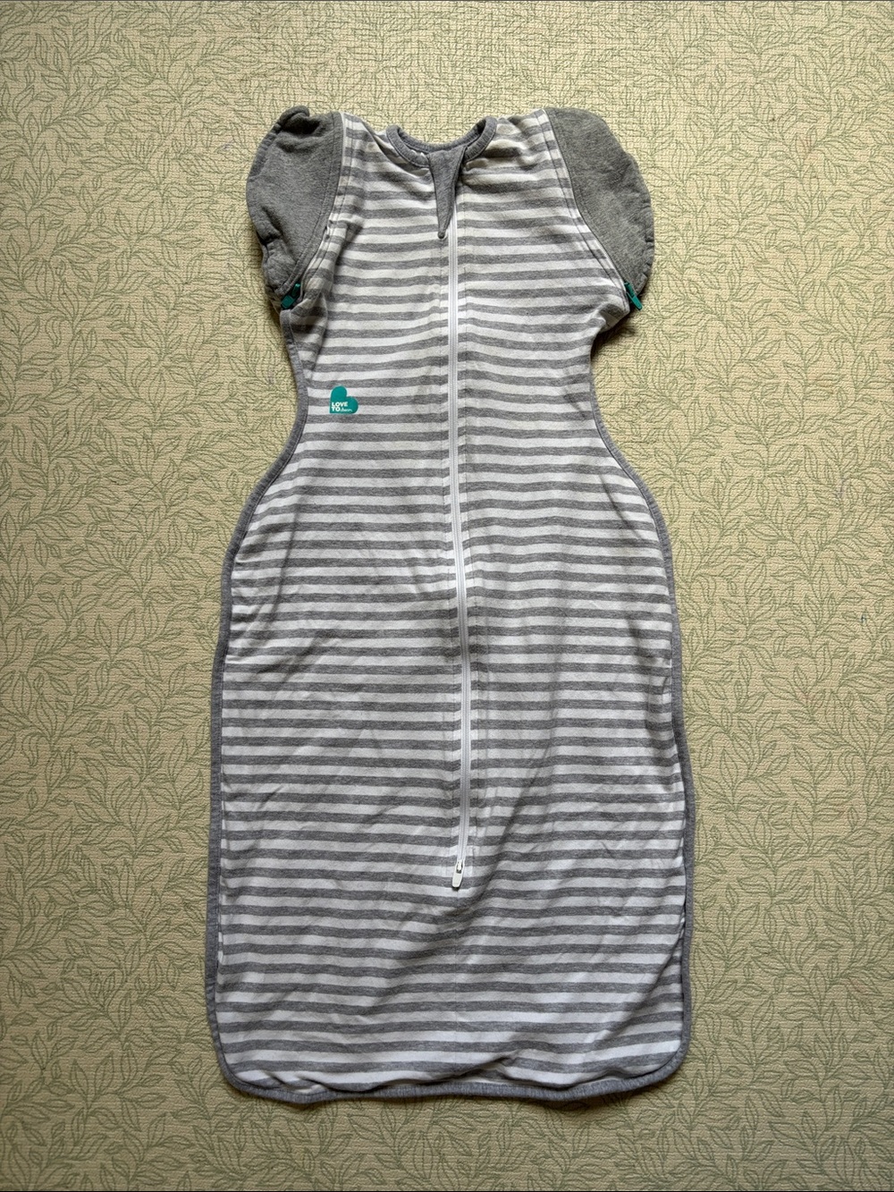 Love to dream Gray & White Striped Swaddle Sleep Sack